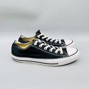 Converse Shoes Mens 8 Black Canvas Chuck Taylor All Star Low Sneakers Comfort